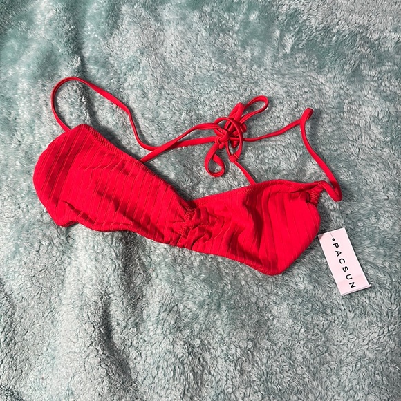 Swim Pacsun Red Bikini Top Poshmark